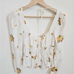 Reformation  Plath Floral Cottagecore Milk Maid Blouse Constance size Xs Photo 4