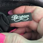 Brighton Vintage  Fold Over Purse in Brown Alligator and Black Leather Photo 6