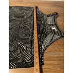 Black White Paisley Top Plus Tank 18 20 Women’s Blouse Shirt Work Office Pattern Photo 7