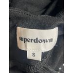 superdown  Black Lace Fringe Argyle Cutout Cami Camisole Tank Bodysuit Top Size S Photo 2