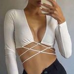 Princess Polly White Long Sleeve Top Photo 0