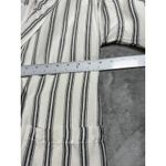 Anthropologie Plicro Blazer Womens XS White Black Striped Linen Double Breasted Photo 12