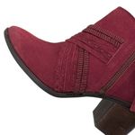 Naughty Monkey EUC  Leather Ankle Boots Red Size 9 Photo 3