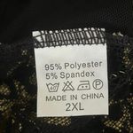 Lingerie for Women, Set in Size 2XL, Black & Gold Colors with Lace, New Photo 4