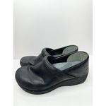 Dansko  Clogs Size 8US Matte Black Leather Comfort Slip On Professional Shoes Photo 3