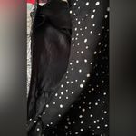 Vintage 1980’s New Leaf black & white polka dot lined 3 tier ruffled dress Size XS Photo 5