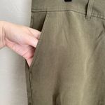 Eileen Fisher Tapered Tencel Casual Summer Shorts Olive Size Large NEW Photo 3