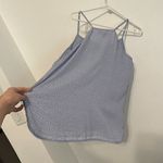 Loft ANN TAYLOR Dove Print Shirttail Cami Periwinkle Purple Blue Bird Animal Top Photo 11