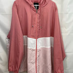 D.e.t.a.i.l.s INTL women's pink tricolor full zip hood windbreaker track jacket Size 3X Photo 0