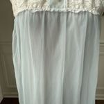 Vintage 70s Aristocraft Long Pastel Blue Nightgown M Size M Photo 3