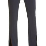 ALC Frank A.L.C. CONWAY DEEP NAVY BLUE SPLIT FRONT SLIM DRESS TROUSER PANTS 4 NWT Photo 0
