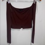 Naked Wardrobe  Chocolate Ribbed Top Photo 7