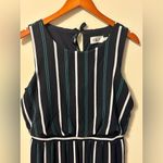 Eliza J  Navy Multicolor Striped Jumpsuit Photo 8