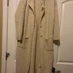 Carly Jean Los Angeles  Ivory Soft Duster Cardigan Size S Photo 0