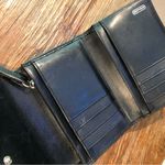 Coach Vintage  Black Leather Trifold Wallet Photo 4