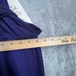 Boston Proper 18 Purple Halter Jumpsuit Wide Leg Flowy Chic Glam Maxi Pant Suit Photo 11