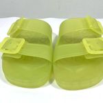 Balenciaga Mallorca Jelly Slide Sandals Neon Yellow Size 6 US 36 EU 656937W2DZ2 Photo 7