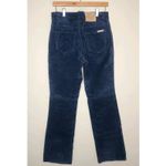 Vintage Skotts Suede Pants Size 8 Blue Washable Suede Leather Canada 90s Photo 3