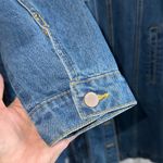Classic Blue Denim Longline Jacket Size M Photo 3