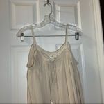 Double Zero  Tan/Cream Cold Shoulder Long Sleeve Dress M Photo 5