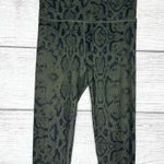 SO  Green & Black Python Snake Print Leggings Size XS Photo 1