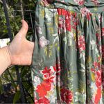 BOG Collective Women’s Strapless Floral Boho Jumpsuit Romper w Pockets Size XS Green Photo 8