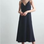 Thakoon Midnight Dark Navy Blue slip midi dress NEW 4 Photo 8