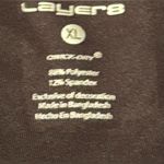 Layer8 Women’s Layer 8 leggings - black with white piping / trim - XL - thigh pockets Photo 8