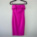 Bardot X Revolve Zorianna Strapless Midi Dress Hot Pink Barbiecore Sheath Dress Photo 2