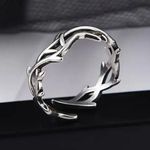 Silver Ring Gothic Crown Of Thorns Photo 2