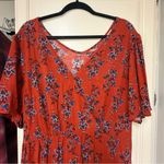 Maurice's  Red Floral Maxi Dress Photo 2