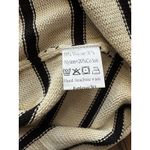 Sleeveless Striped Sweater Vest Knit Top Womens Size Large Preppy Casual Layer Black Photo 5