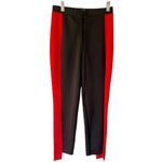 Lovers + Friends Johnny Joggers Black and Fire Red Lace Up Sporty Pants Sz Small Photo 3