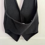 Reformation  Black Romy Halter Sweater Vest Photo 8
