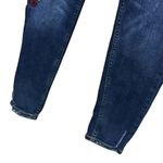 ZARA Basic Skinny Distressed Embroidered Jean Size 6 Photo 6