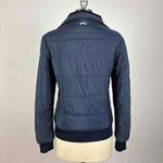 Moods Of Norway Navy Zip Up Puffer Jacket Size Medium Blue Photo 6