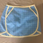 Urban Outfitters Blue Plaid Skirt with Cream Trim Size Small Photo 0