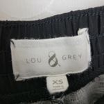 Lou & grey Lou & Gray Womens Pants Sz XS Black Stripe Elastic Waist Drawstring Sweat Jogger Photo 3