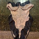 Vintage 90s Cira By Tom Bezduda Lingerie Hi Cut Bodysuit Teddy Sexy Sheer Sz Med Photo 0