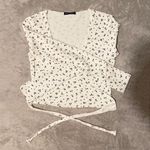 Brandy Melville Coco Floral Wrap Top Long Sleeve Photo 5