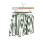 Sunday in Brooklyn Green Motif Scoop-Neck Terry Striped Cropped Set Size XS Photo 3