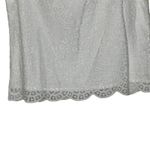 J.Crew  Blouse Top Size 6 White Lace SS Lined Cotton Nylon Blend‎ Womens Photo 4