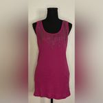 Motherhood - Pink Y2K long tank top with silver accents on the top Size M Photo 2