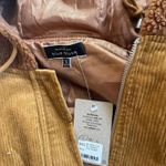 Corduroy Cropped Jacket Tan Photo 3