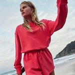 FP Movement x Free People Best Of Romper Onesie Jumpsuit Long Sleeve Shorts | L Pink Size L Photo 3