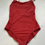 Lululemon Red Strappy One Piece Swimsuit Size 4–6 | Lattice Back Bathing Suit Photo 0