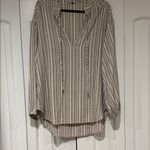 Free People rhythm of the night Black and cream Tunic Top est. Xl Photo 2