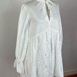 The Kooples Short White Dress with Broderie Angelaise Photo 2