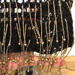 Handmade Beaded Net Tank Top Black Size M Photo 3