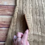 I Heart Ronson Women’s Short Sleeve Crew Neck Knit Polo Sweater Camel Dress Sz L Photo 5